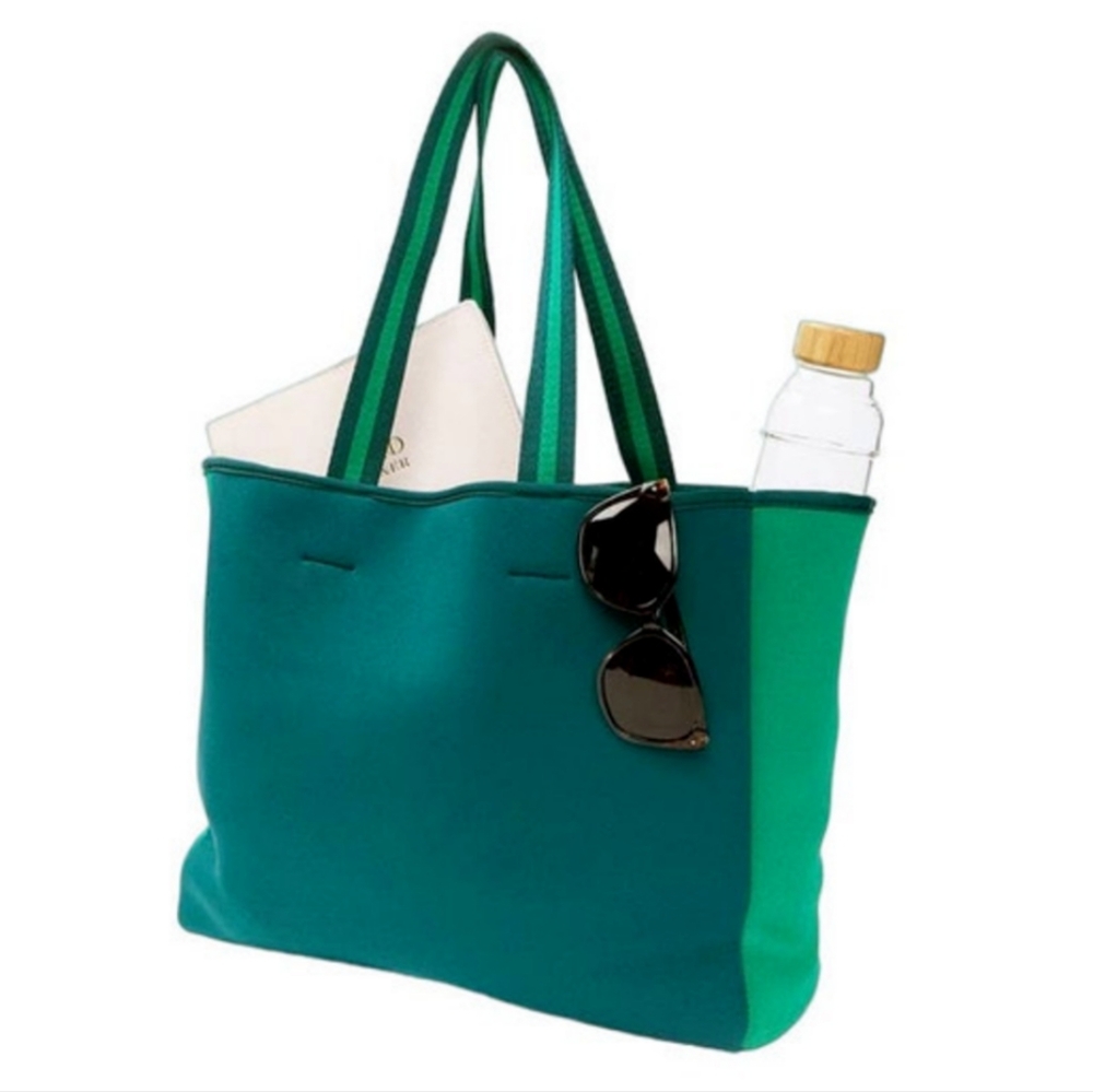 Summersalt Neoprene Beach Bag Tote Travel Green Summer